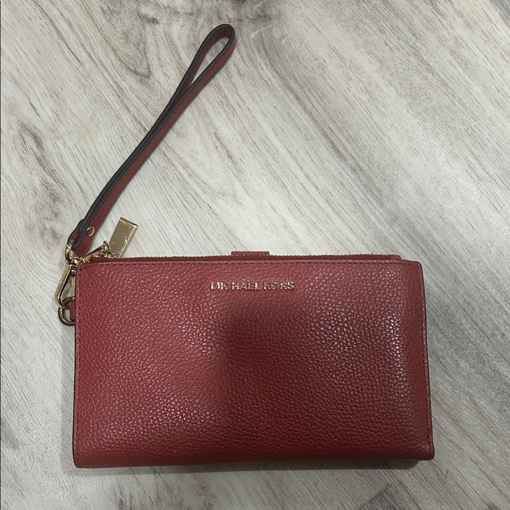 Michael Kors Rusty Red Wristlet